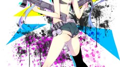 Weapons abstract ass multicolor anime girls hatsune miku 