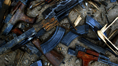 Weapons ak-47 cartridges military