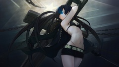 Weapons Anime anime girls black rock shooter