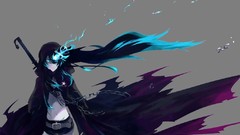 Weapons Anime anime girls black rock shooter