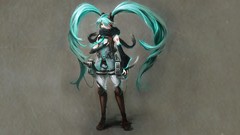 Weapons Anime anime girls fan art hatsune miku vocaloid cosplay 