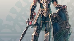 Weapons Anime armor shield Swords artwork video games Rohan