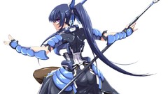 Weapons Anime armor spears anime girls soft shading