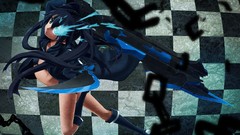 Weapons Anime boots black rock shooter black hair