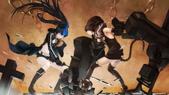 Weapons Anime chains anime girls strength black rock shooter 
