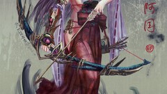 Weapons Anime dress bows long hair anime girls green eyes 