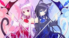 Weapons Anime dress red eyes pink hair anime girls blue eyes 