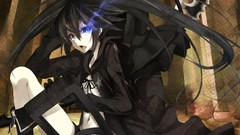 Weapons anime girls black rock shooter illustrations