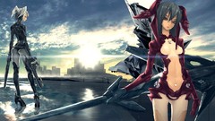 Weapons anime girls futuristic high heels