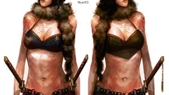 Weapons Anime glasses Manga scars tattoos anime girls artwork