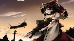 Weapons Anime hakurei reimu touhou video games