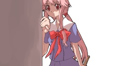Weapons Anime Knives pink hair pink eyes anime girls school 