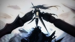 Weapons Anime Manga black rock shooter thigh highs Insane Black 