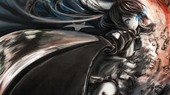 Weapons Anime navel Shorts gloves coat Swords chains action 