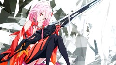 Weapons Anime pink hair anime girls guilty crown yuzuriha inori 