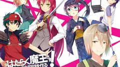 Weapons Anime Prime kimono pink hair long hair anime girls blue 