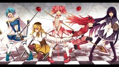 Weapons Anime red eyes blue hair pink hair pink eyes blue eyes 