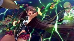 Weapons Anime skirts brunettes