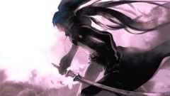 Weapons Anime Swords anime girls black rock shooter black hair