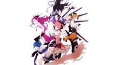 Weapons Anime Swords anime girls mahou shoujo madoka magica 