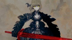 Weapons armor saber Ribbons Swords blondes anime girls short 