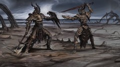 Weapons armor the elder scrolls v skyrim battles artwork video 