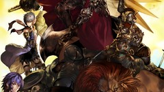 Weapons armor Warriors Swords purple hair artwork fantasy art