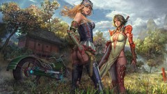 Weapons ass glasses Swords stockings panties artwork fantasy 