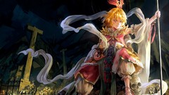 Weapons Bells armor Ribbons sitting fences lanterns skulls 