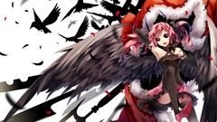 Weapons Birds Shoes wings white background horns Knives lance 