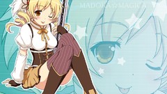 Weapons blondes anime girls boots mahou shoujo madoka magica 