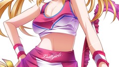 Weapons blondes skirts anime girls blue eyes panties thigh 