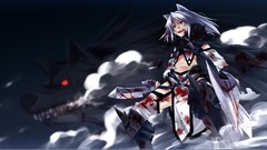 Weapons blood Anime red eyes animal ears yuuki pixiv fantasia