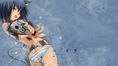 Weapons blue hair animal