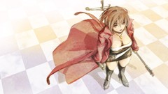Weapons brown boots vocaloid meiko cleavage