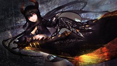 Weapons claws horns navel Shorts red eyes Swords chains belts 