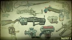 Weapons concept art fallout