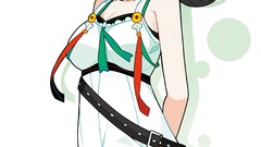 Weapons cross dress red eyes Ribbons Swords ornaments chains 