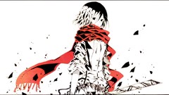 Weapons debris Anime white background monochrome Swords shirts 