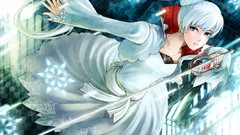 Weapons dress Jewelry white hair Swords Castles earrings action 