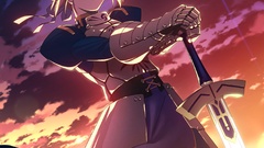 Weapons Excalibur Anime armor Swords blondes anime girls fate 