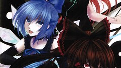 Weapons Fairies dress hats red eyes gloves bows blue hair long 