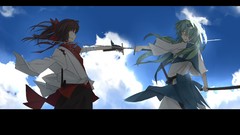 Weapons fight kochiya sanae hakurei reimu touhou miko video 
