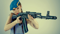 Weapons girls with guns