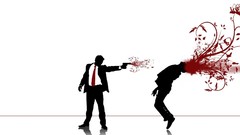 Weapons Guns abstract blood Simple Background headshots