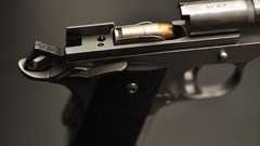 Weapons Guns ammunition pistols artwork M1911 kimber