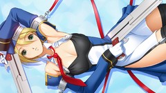 Weapons Guns Anime blondes anime girls blazblue ecchi