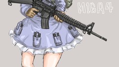 Weapons Guns Anime Colt shadows blue eyes call of duty 