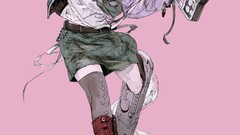 Weapons Guns Anime futuristic Simple Background