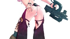 Weapons Guns Anime futuristic Simple Background original 